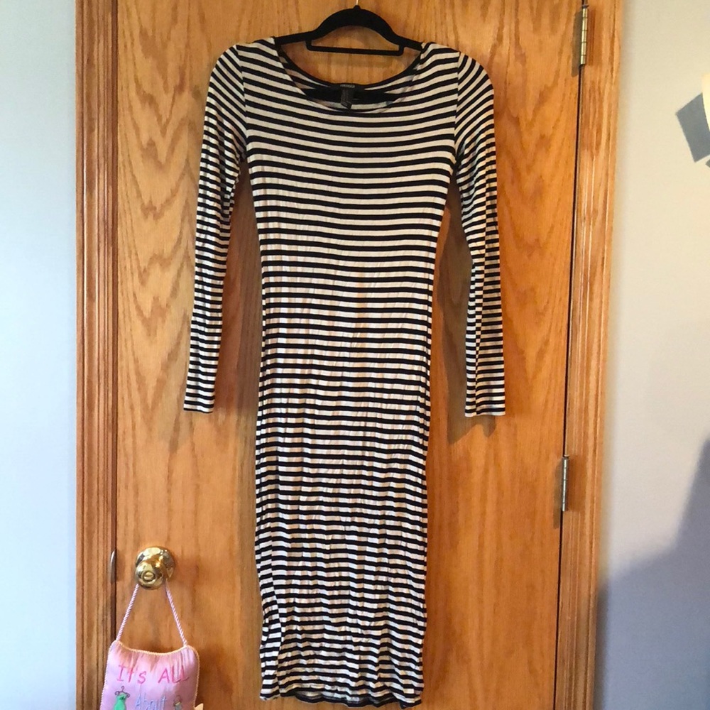 Striped cotton dress